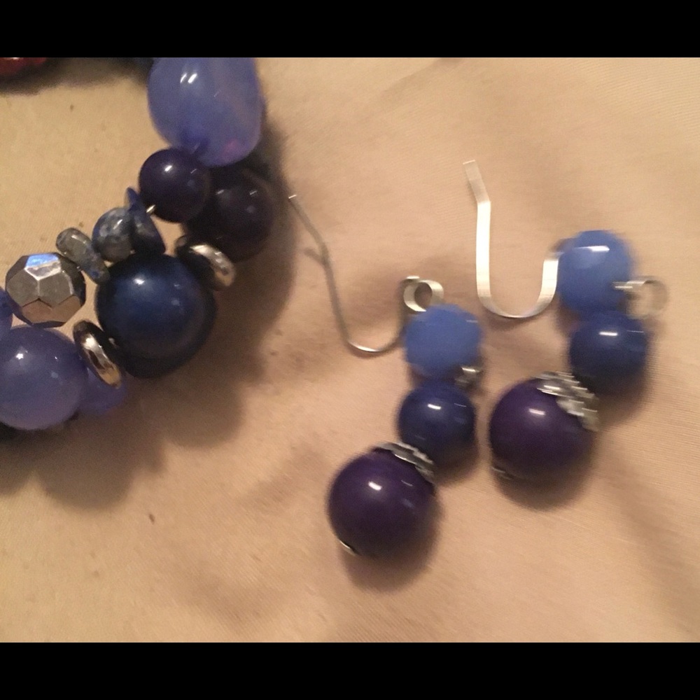 3 Stack Bracelets And Earrings Set - image 1